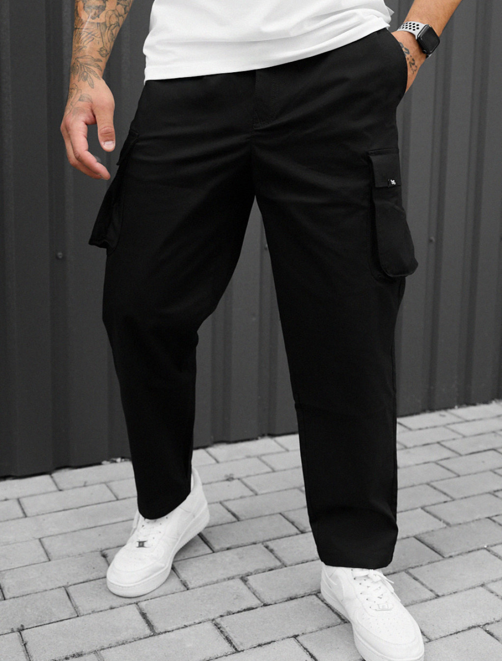 Spodnie Staff cargo gi black