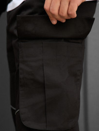 Spodnie Staff cargo fol black reflective