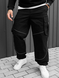 Spodnie Staff cargo fol black reflective
