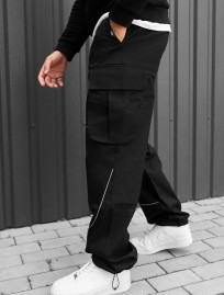Spodnie Staff cargo fol black reflective