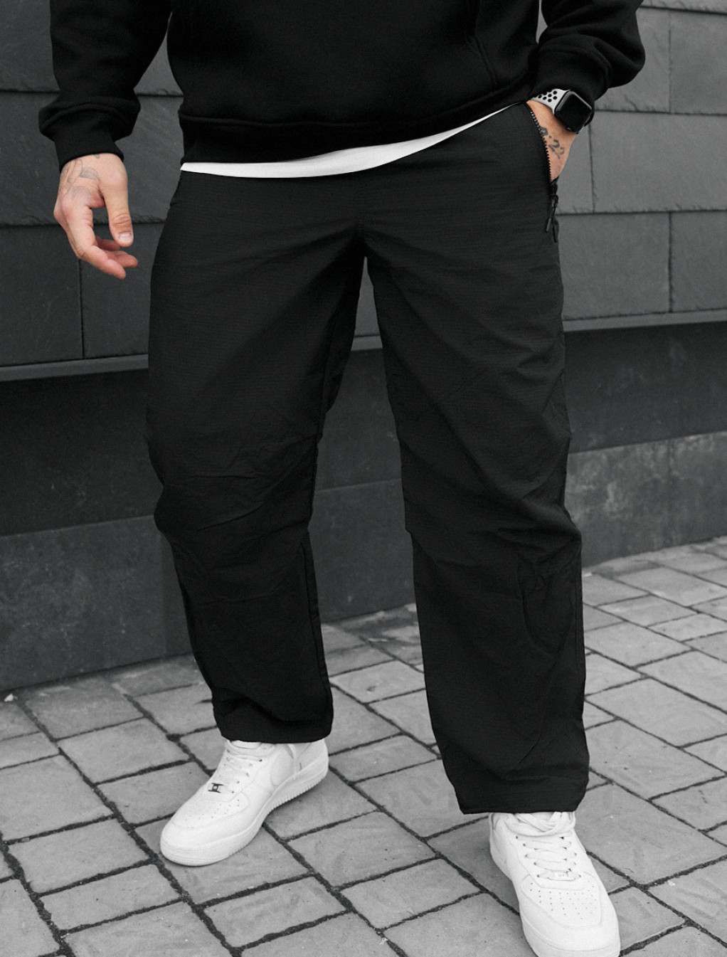 Spodnie chinos Staff lar black