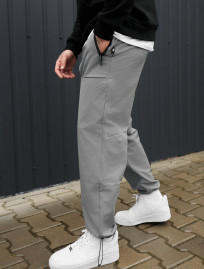 Spodnie chinos Staff rit light gray