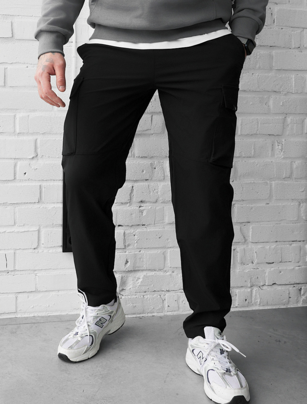 Spodnie Staff cargo ter black