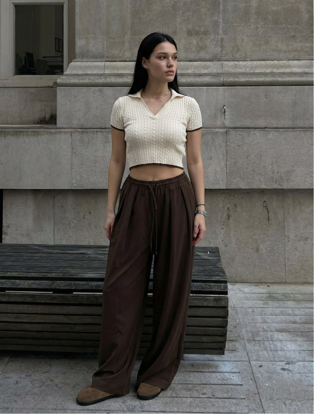 Spodnie Staff noa brown