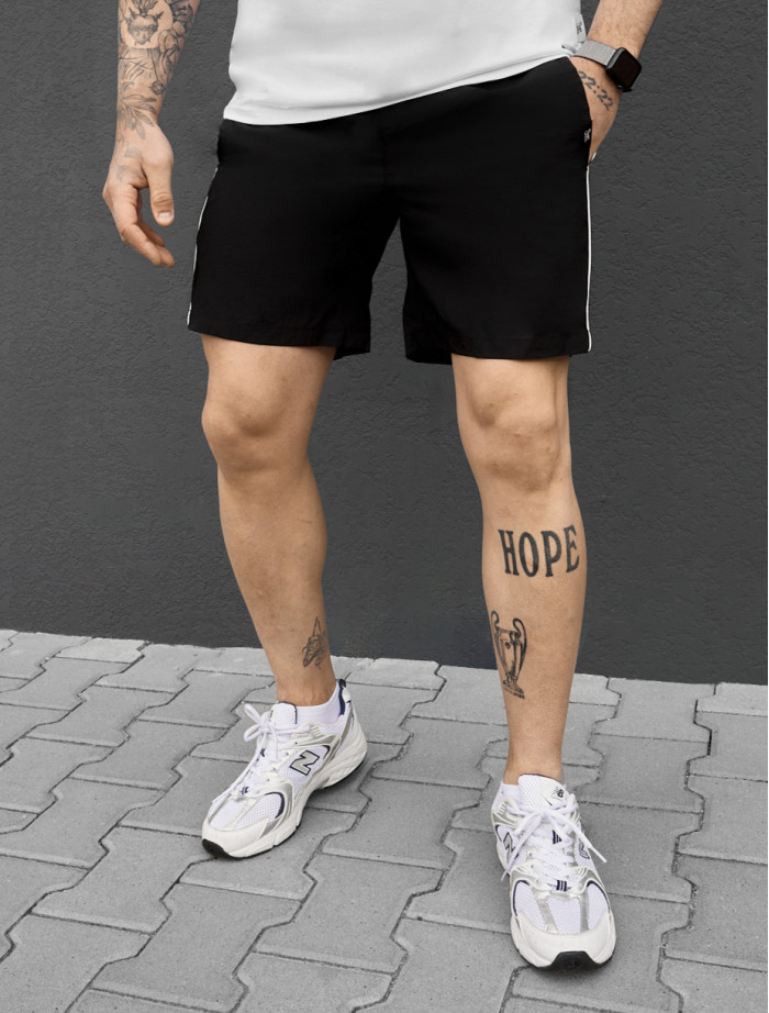 Szorty plażowe Staff hor black reflective