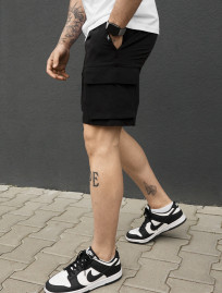 Spodenki Staff cargo tep black
