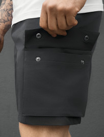 Spodenki Staff cargo tep dark gray