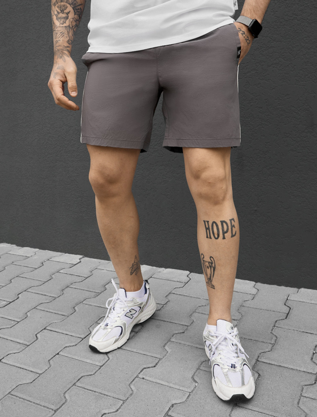 Spodenki plażowe Staff hor gray reflective