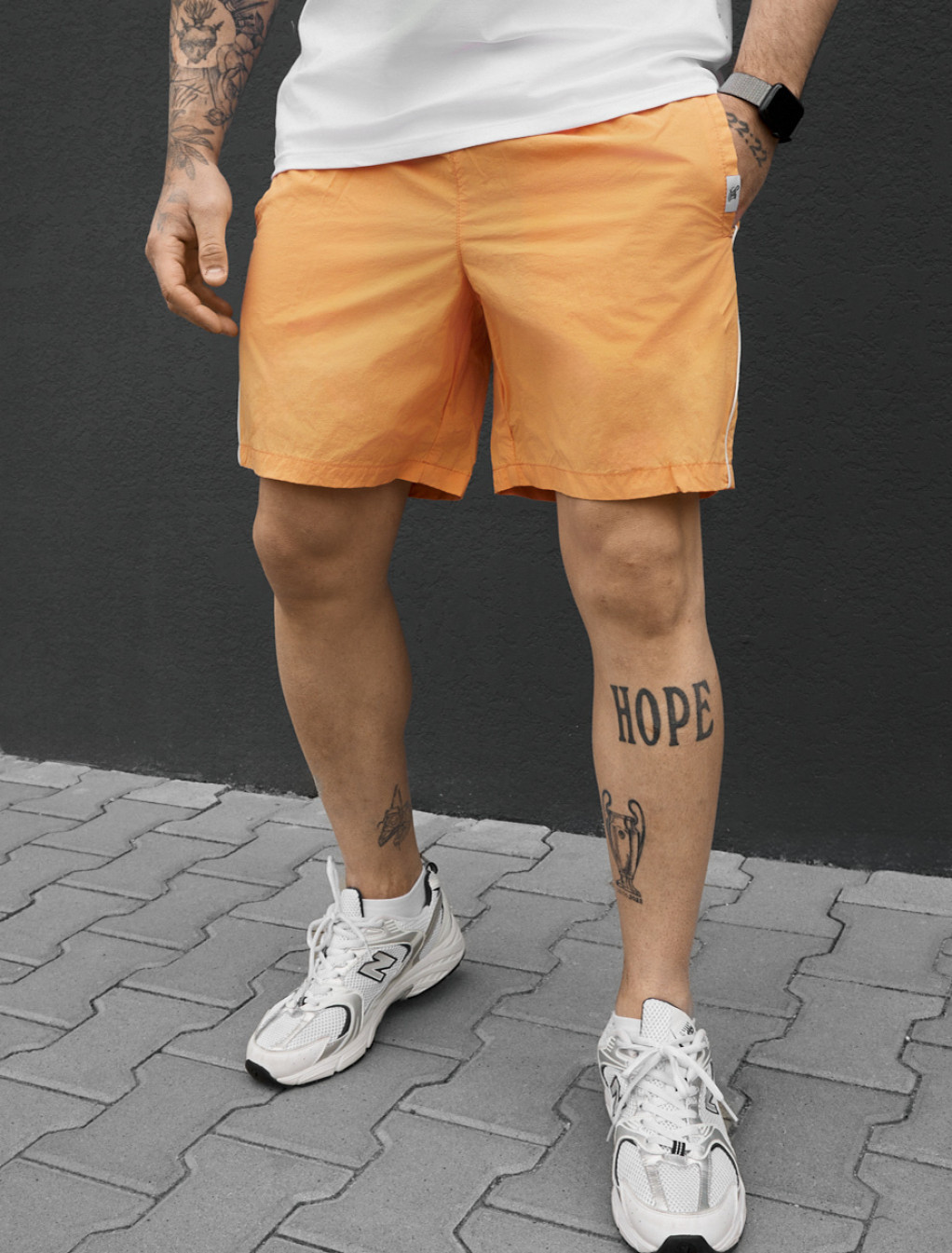 Spodenki plażowe Staff hor orange reflective