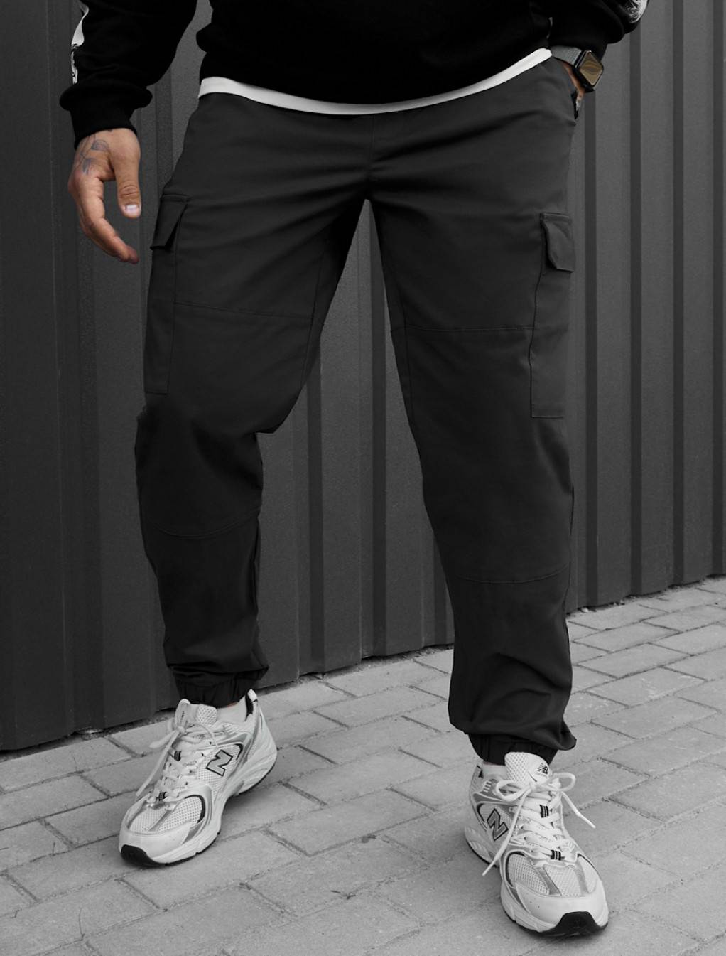 Spodnie Staff hid cargo dark gray