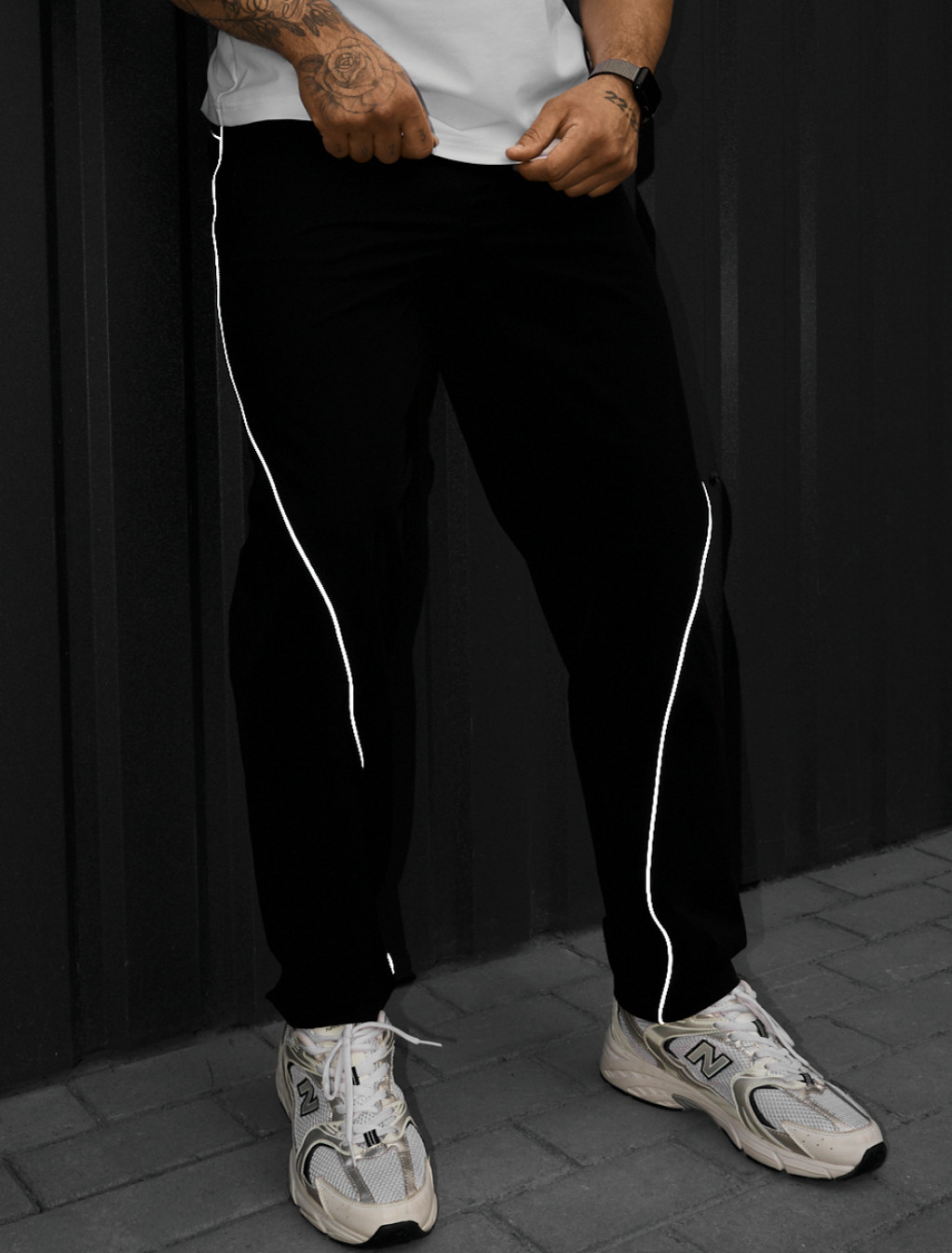 Spodnie chinos Staff mar black reflective