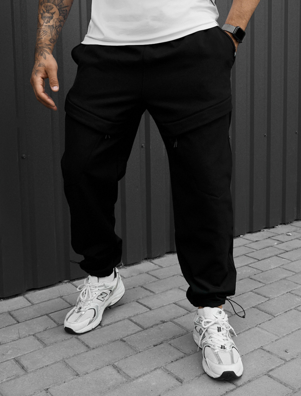 Spodnie ocieplane Staff cu black fleece