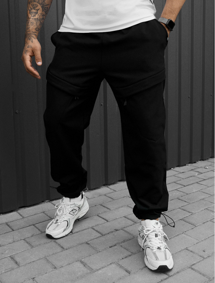 Spodnie ocieplane Staff cu black fleece
