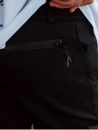 Ocieplane spodnie Staff coa cargo black fleece