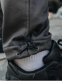 Ocieplane spodnie Staff coa cargo gray fleece