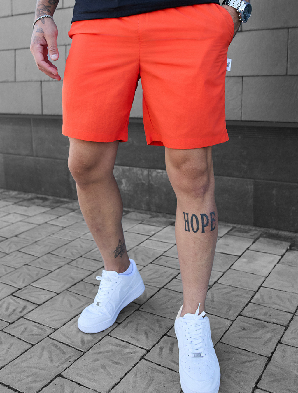 Szorty plażowe Staff ha orange