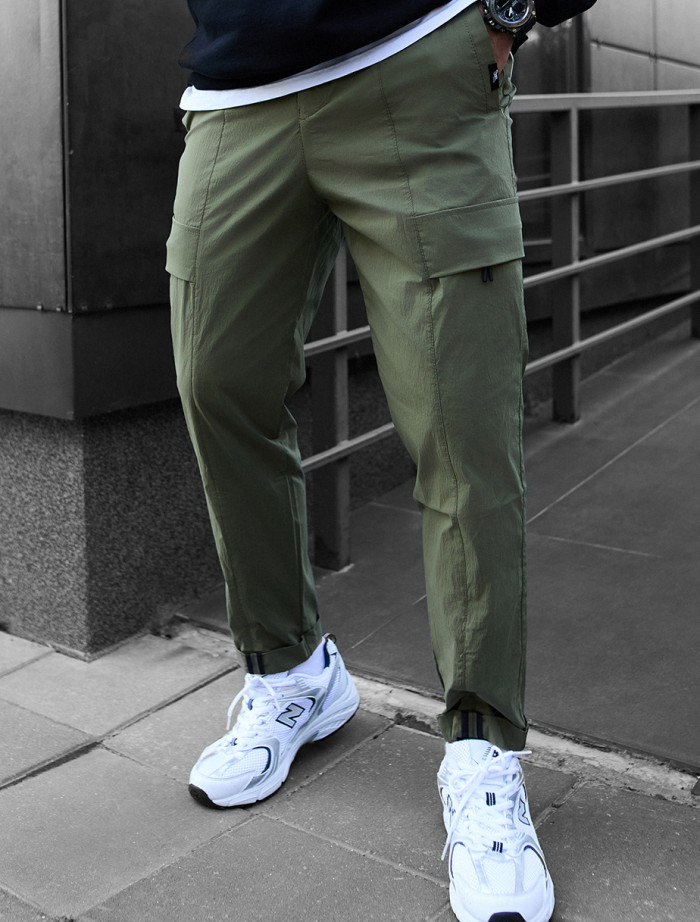 Spodnie Staff cargo pel khaki