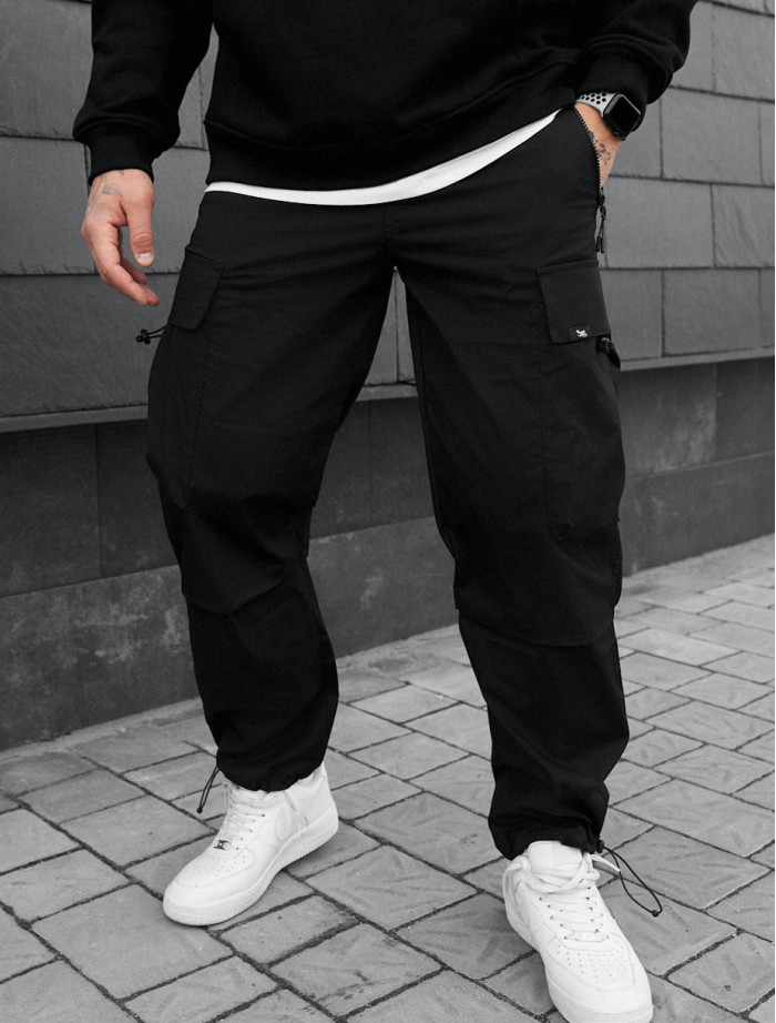 Spodnie Staff cargo tu black