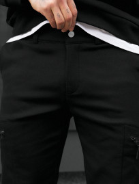 Spodnie ocieplane Staff cargo do black fleece