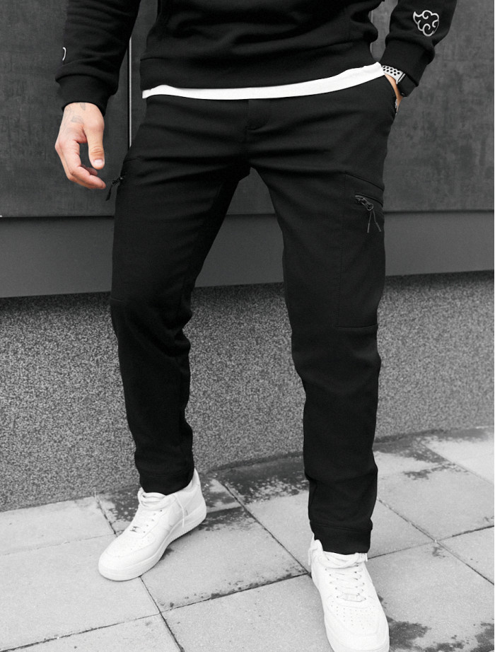 Spodnie ocieplane Staff cargo do black fleece