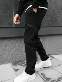 Spodnie ocieplane Staff cargo do black fleece