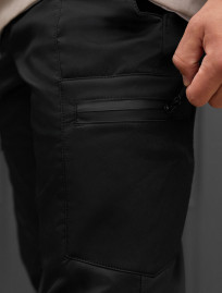 Spodnie ocieplane Staff do cargo black fleece