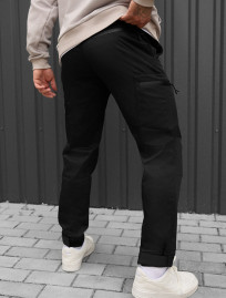 Spodnie ocieplane Staff do cargo black fleece
