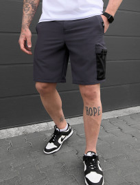 Spodenki Staff cargo sit dark gray