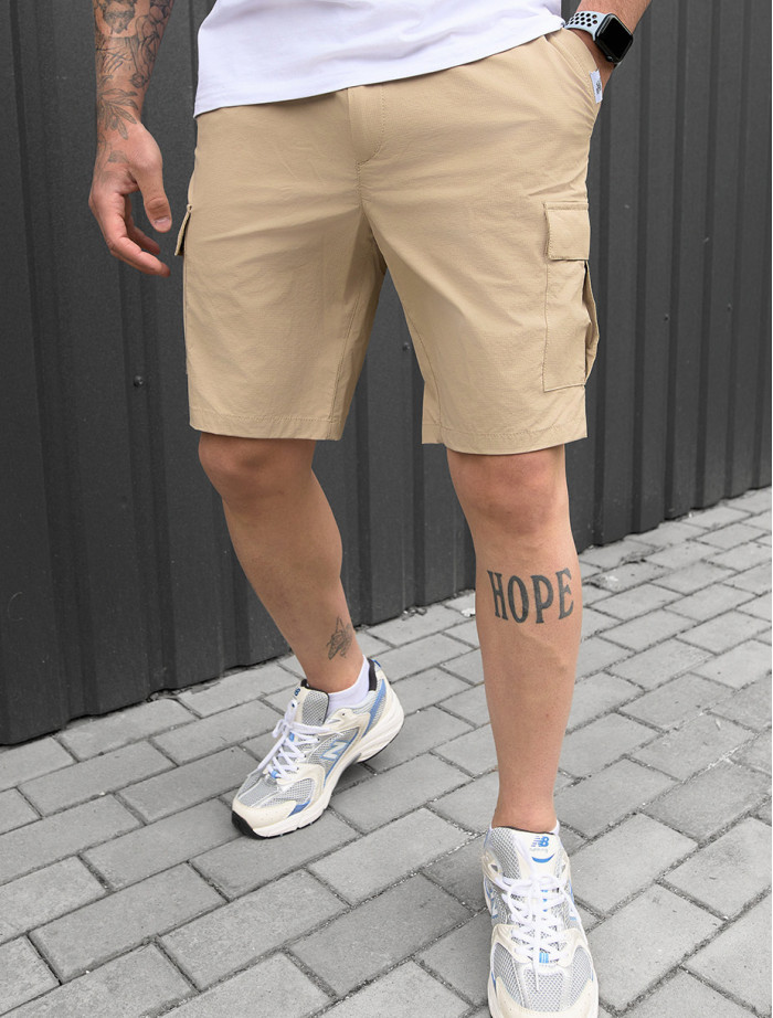 Spodenki Staff cargo nek beige