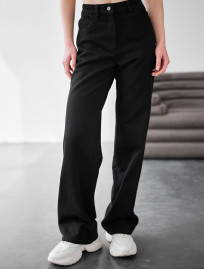 Dżinsy Staff vin black wide-leg