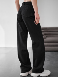 Dżinsy Staff vin black wide-leg