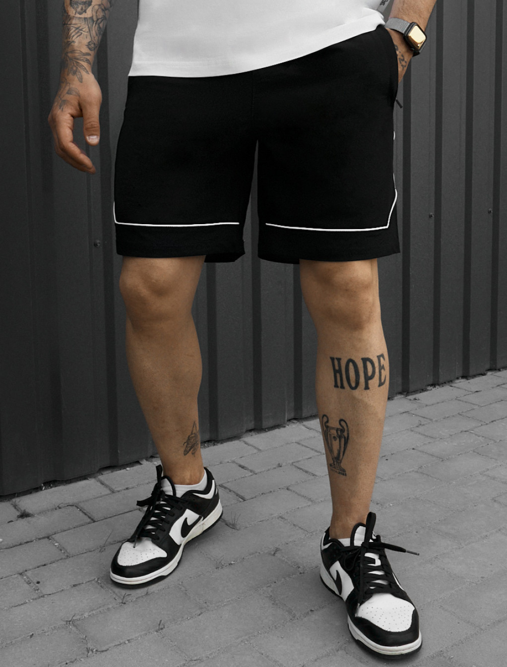 Spodenki Staff par black reflective