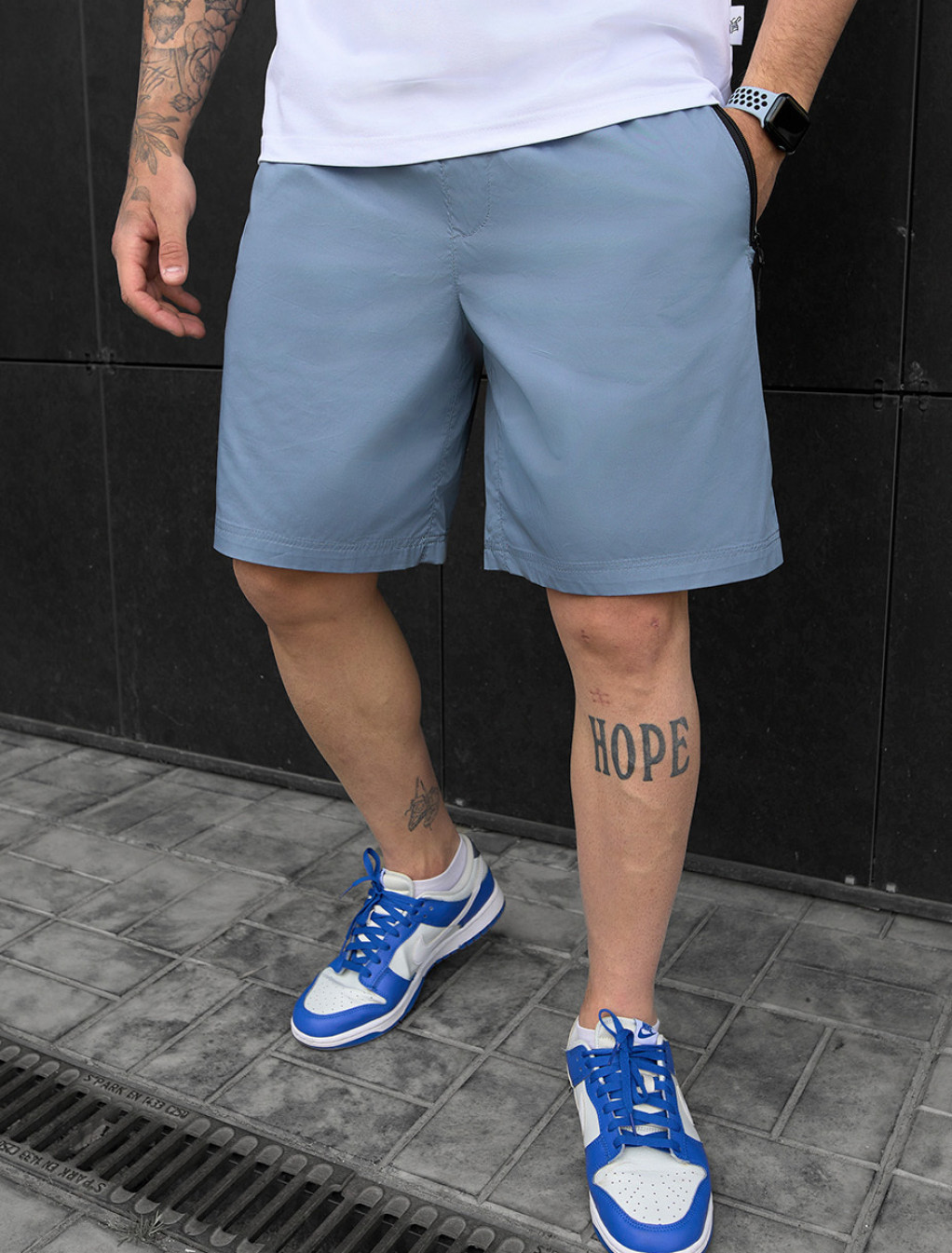 Spodenki chinos Staff ado blue
