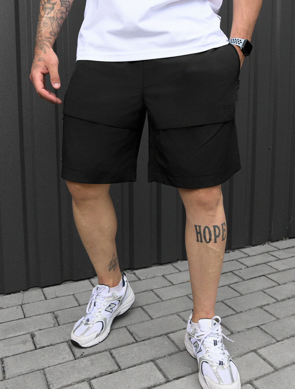 Spodenki Staff cargo vin black