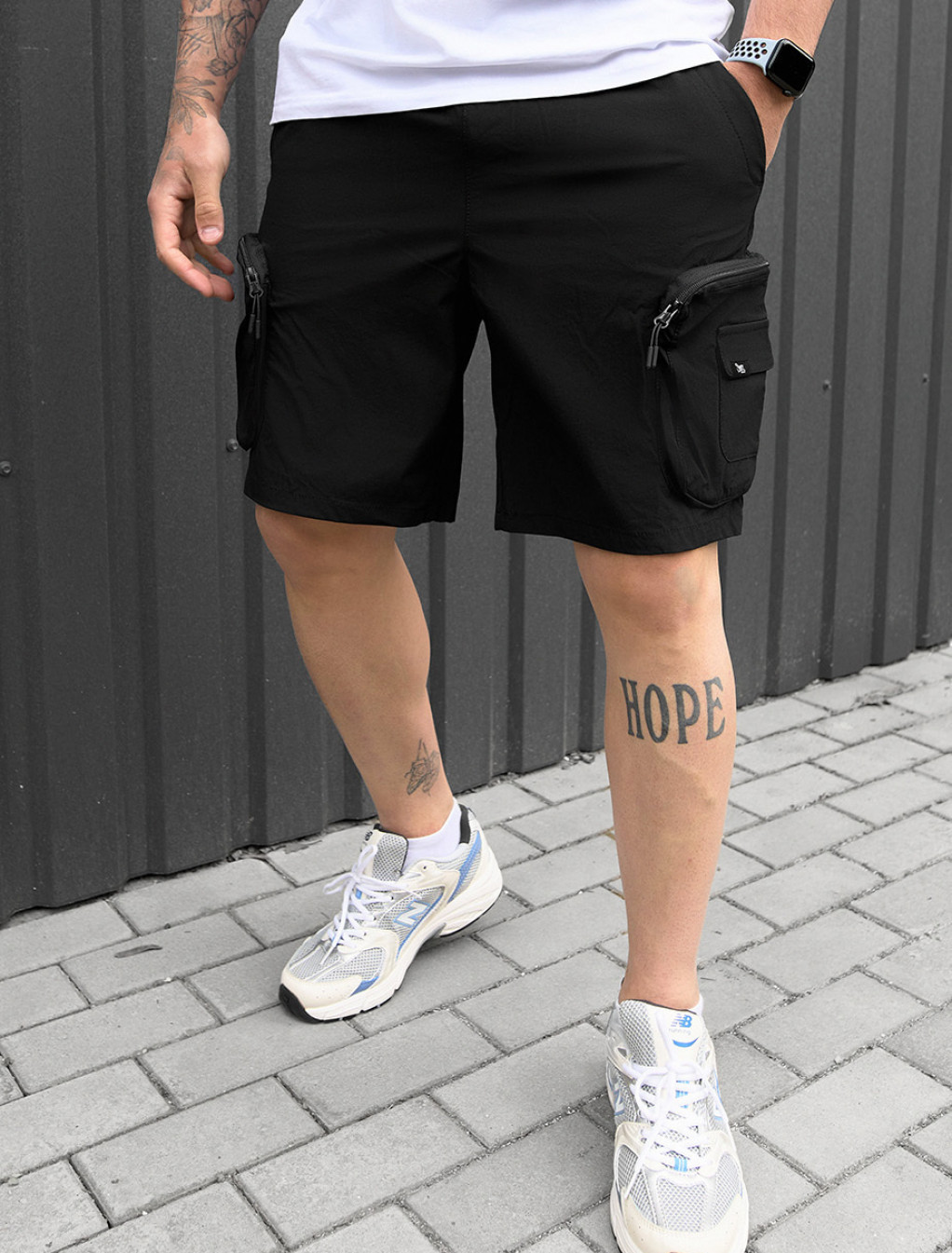 Spodenki Staff cargo pea black