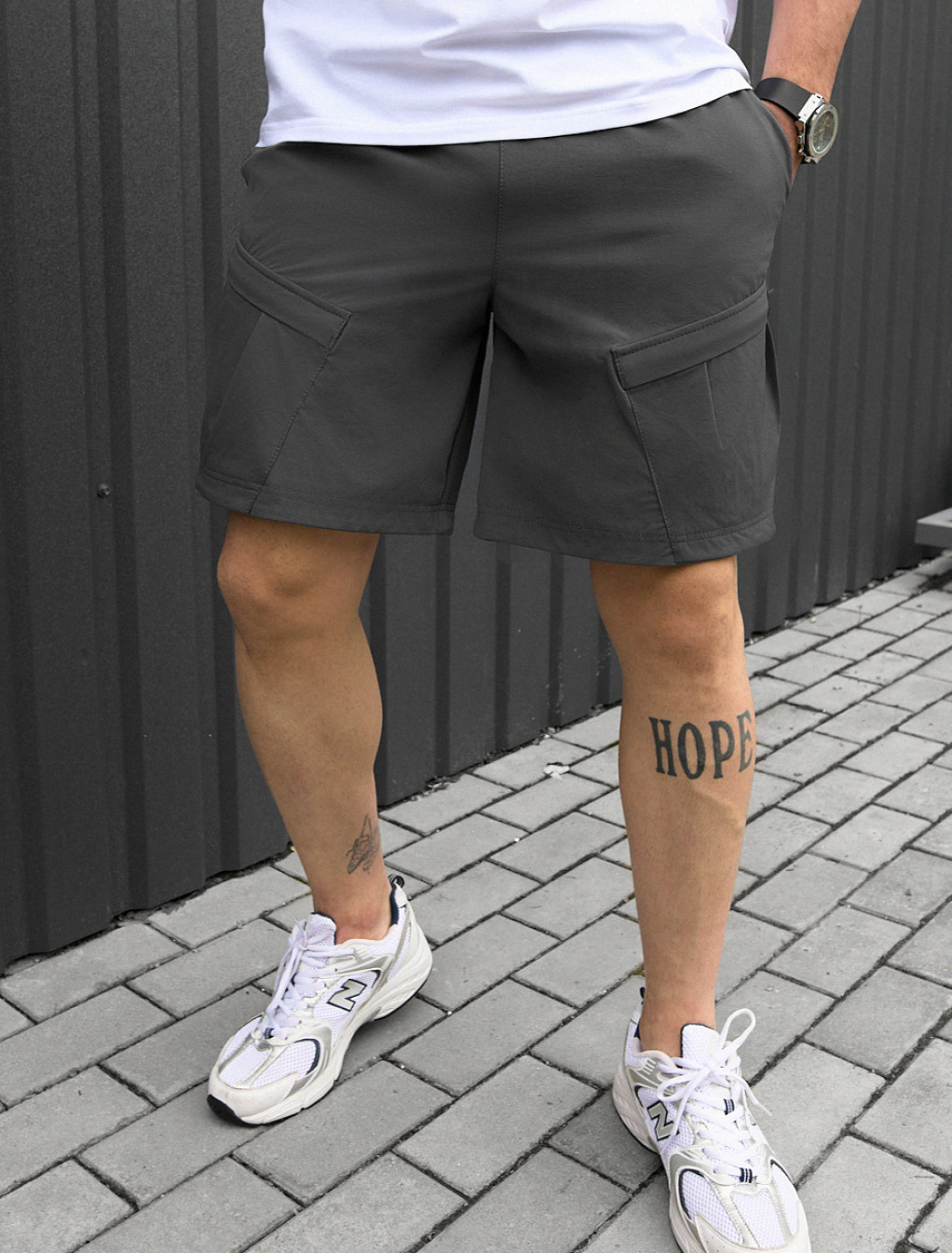 Spodenki Staff cargo em dark gray