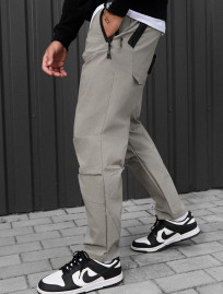 Spodnie chinos Staff sp gray olive
