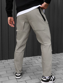 Spodnie chinos Staff sp gray olive