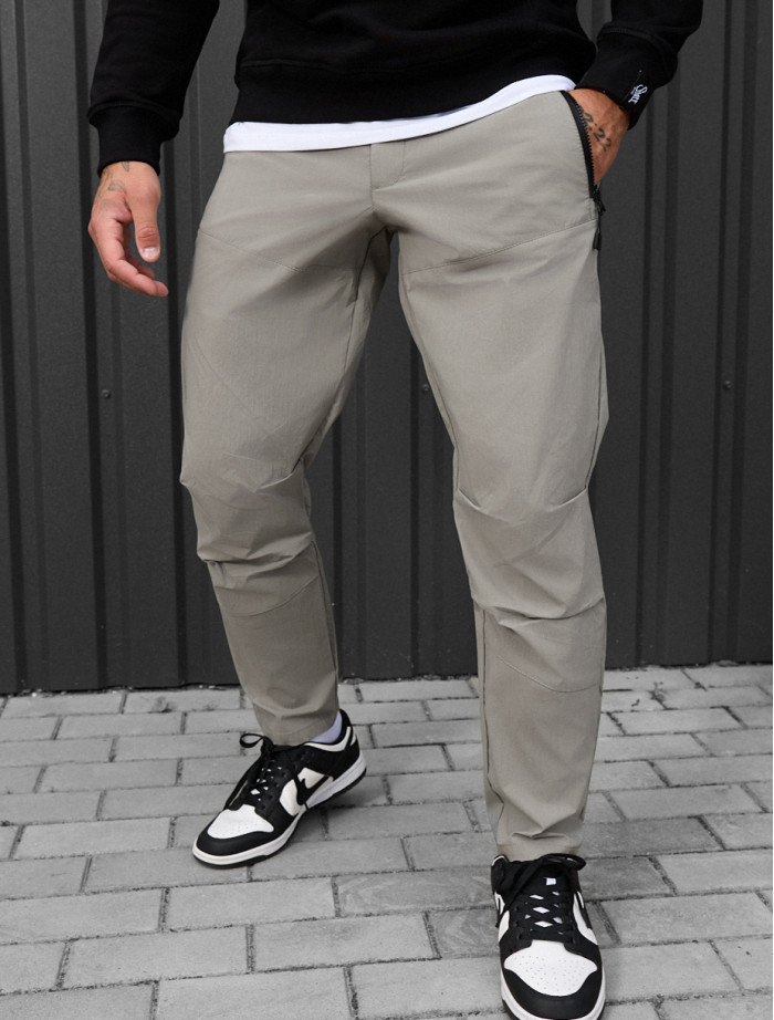 Spodnie chinos Staff sp gray olive