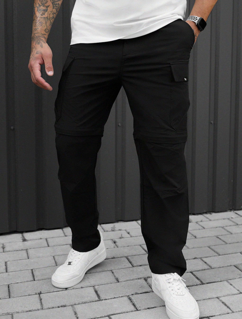 Spodnie Staff cargo chi black