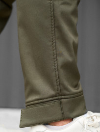 Spodnie ocieplane Staff do cargo khaki fleece