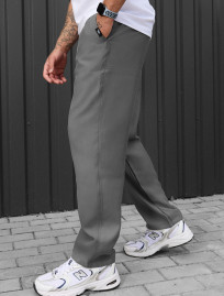 Spodnie chinos Staff pli gray