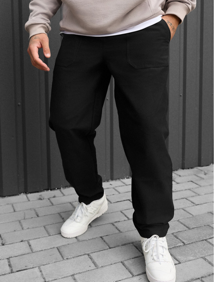 Spodnie chinos  Staff dez black