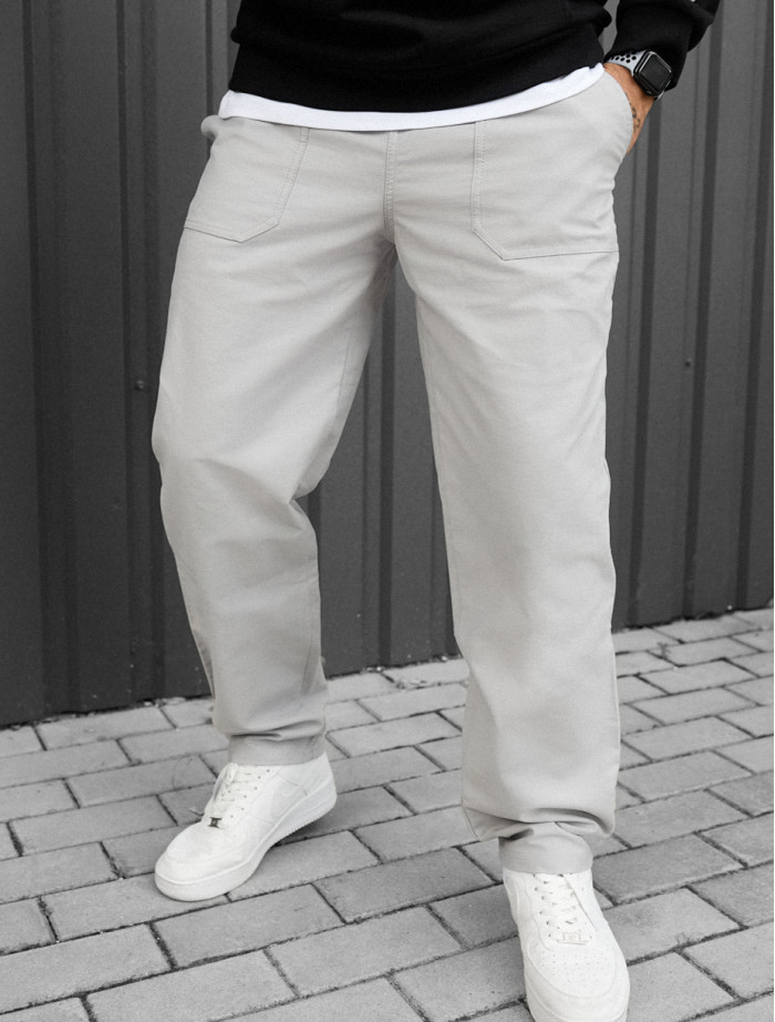Chinos Staff dez light gray