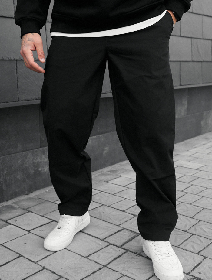 Spodnie chinos Staff al black