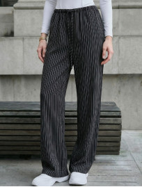 Spodnie Staff lam black & white