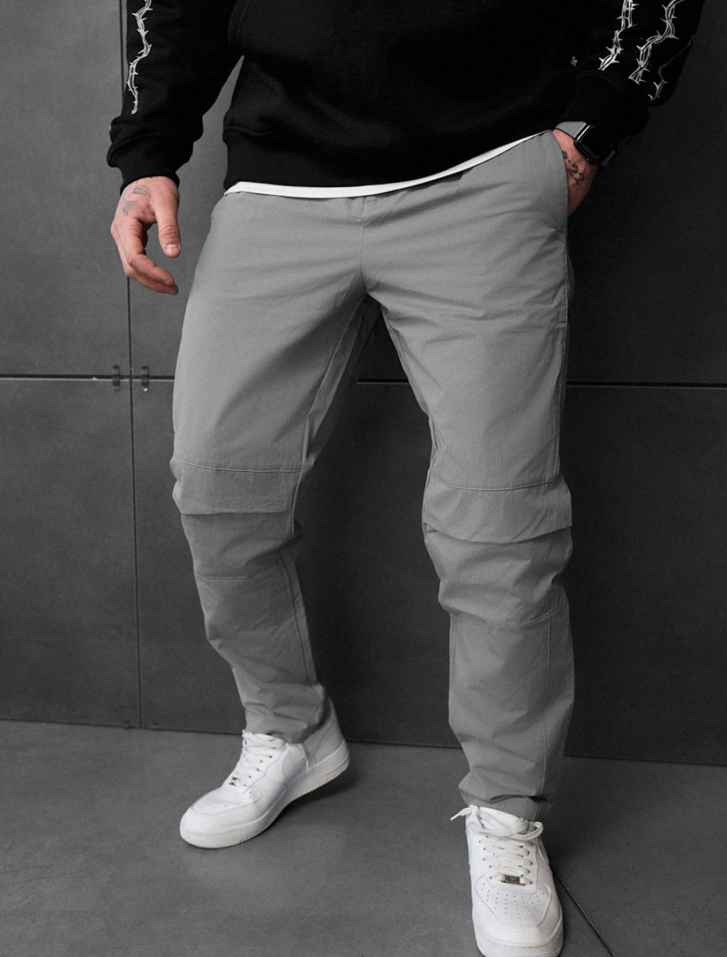 Spodnie Staff avi light gray