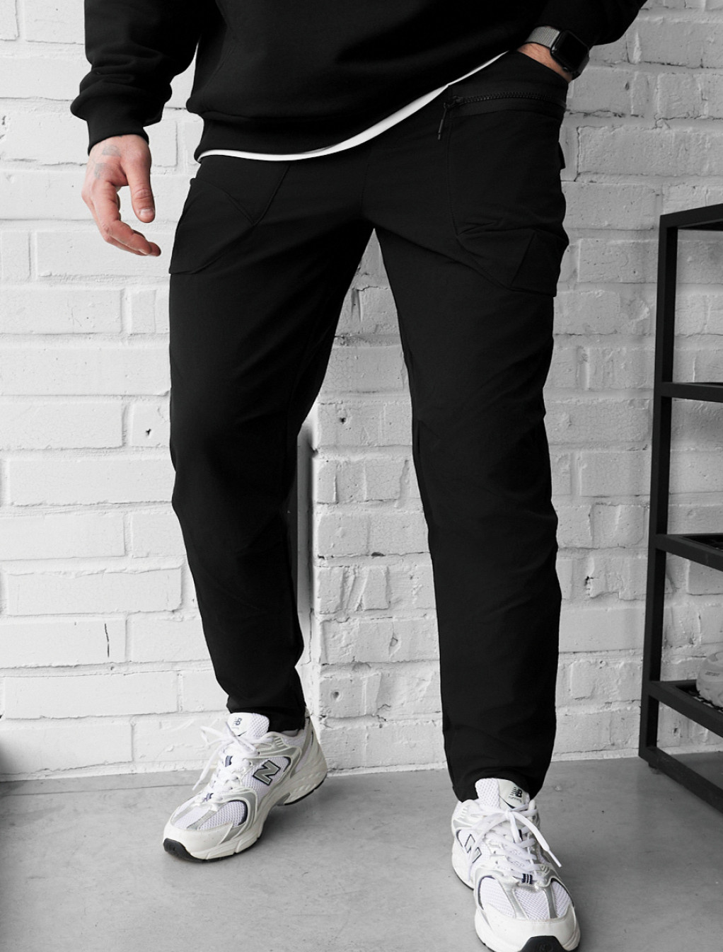 Spodnie Staff cargo ks black