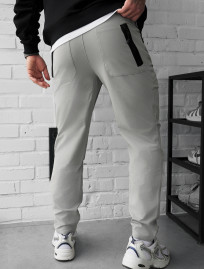 Spodnie Staff cargo ks light gray