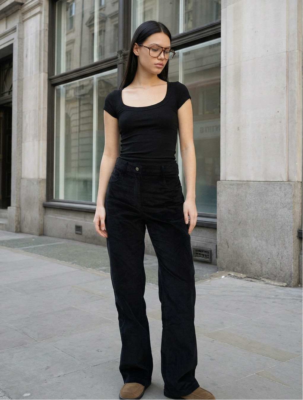 Spodnie Staff mi velvet black